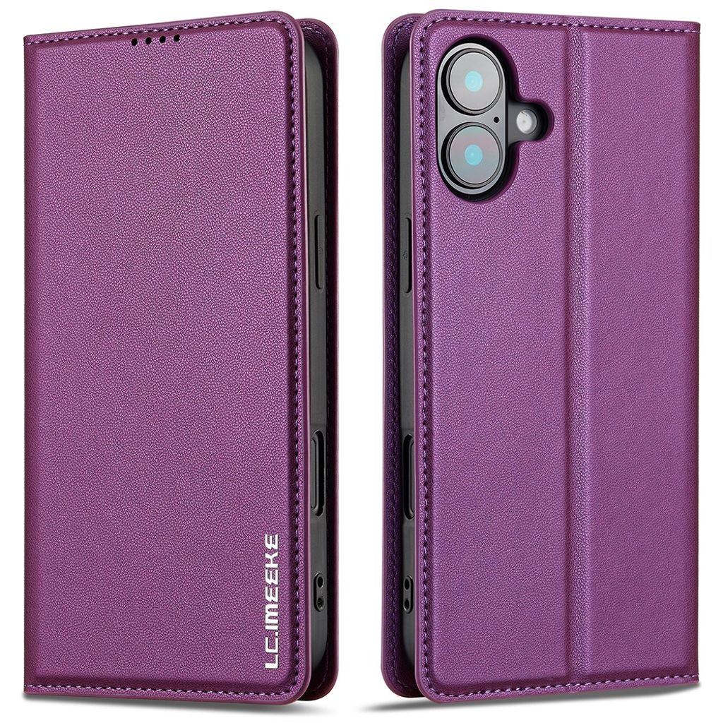 LC.IMEEKE iPhone 17 Wallet Fodral - Purple