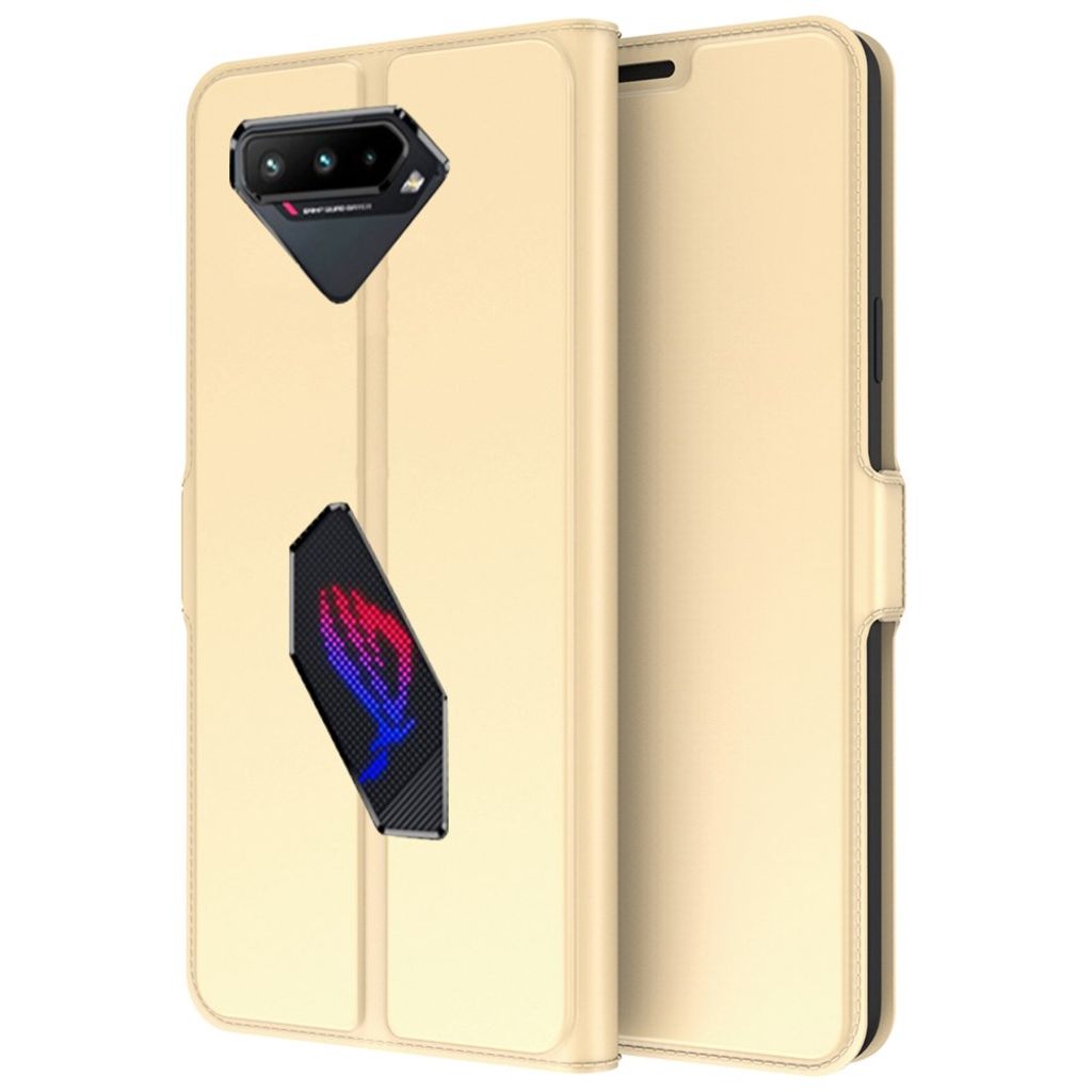 Asus ROG Phone 5 fodral with viewing – guld