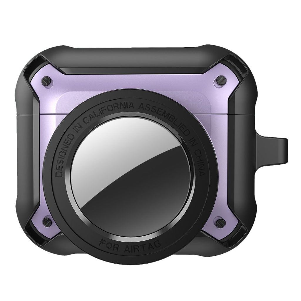 Apple AirPods 3 and AirTag combined Case - Purple
