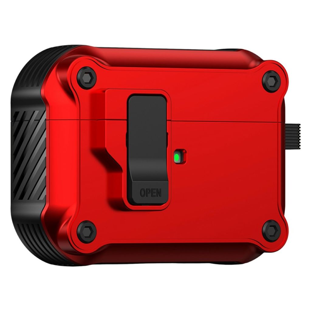 Apple AirPods Pro 3 Case with Carabiner - Red