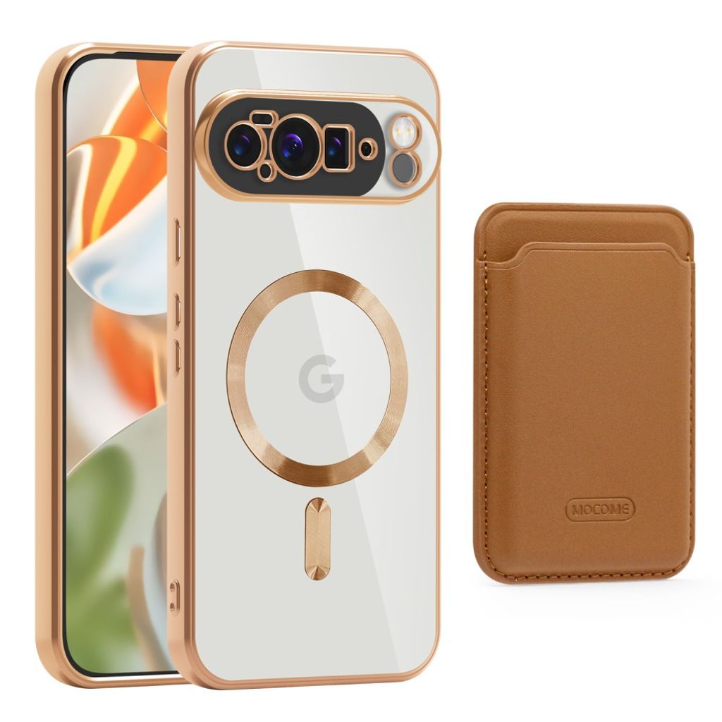 Google Pixel 10 Pro XL skal with Wallet – brun
