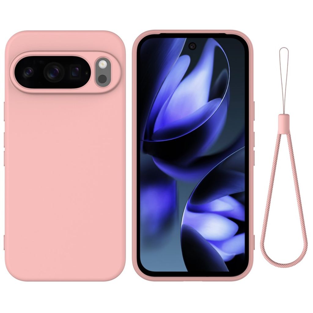 Google Pixel 10 Pro XL skal with Strap – rosa