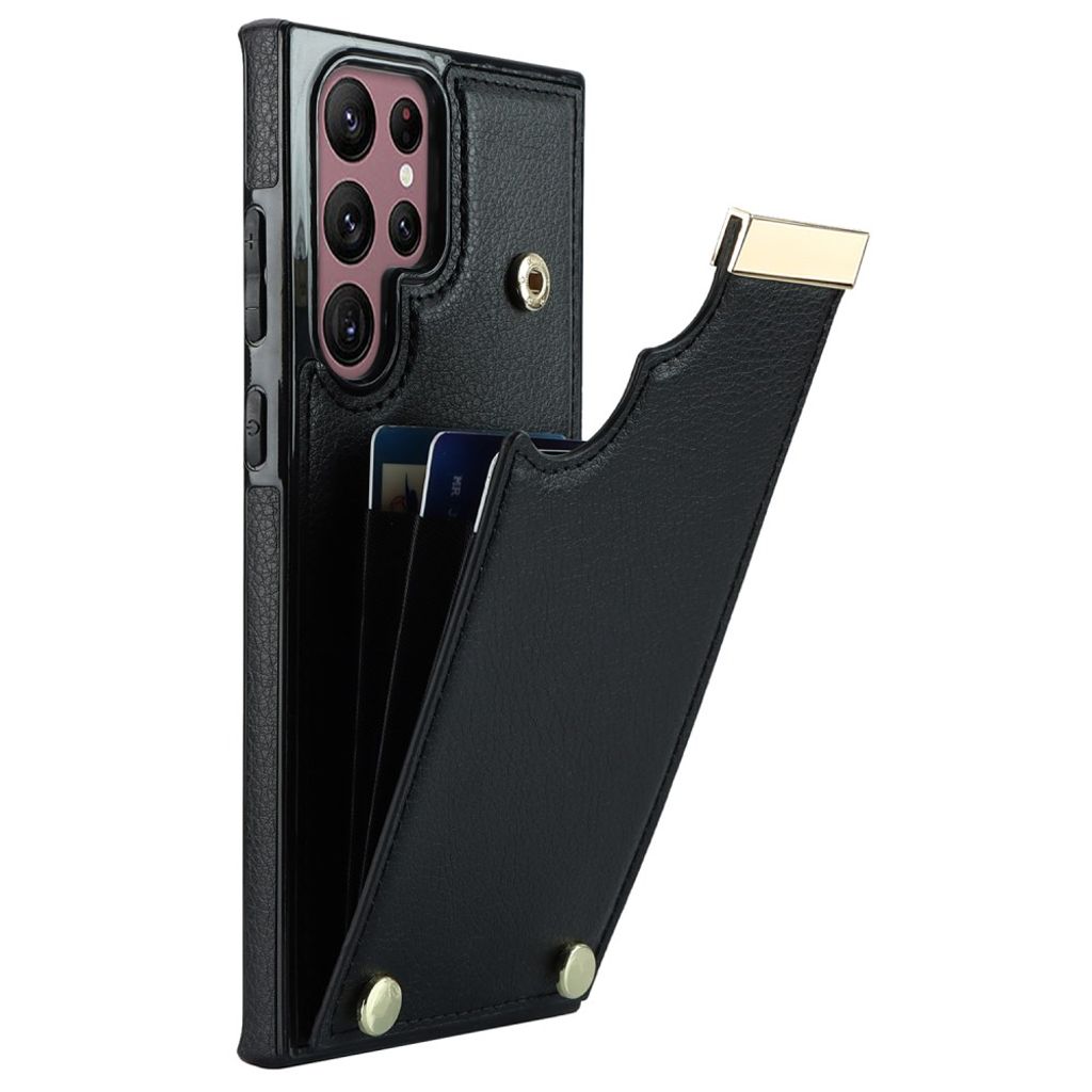 Samsung Galaxy S22 Ultra 5G Case with card holder - Black