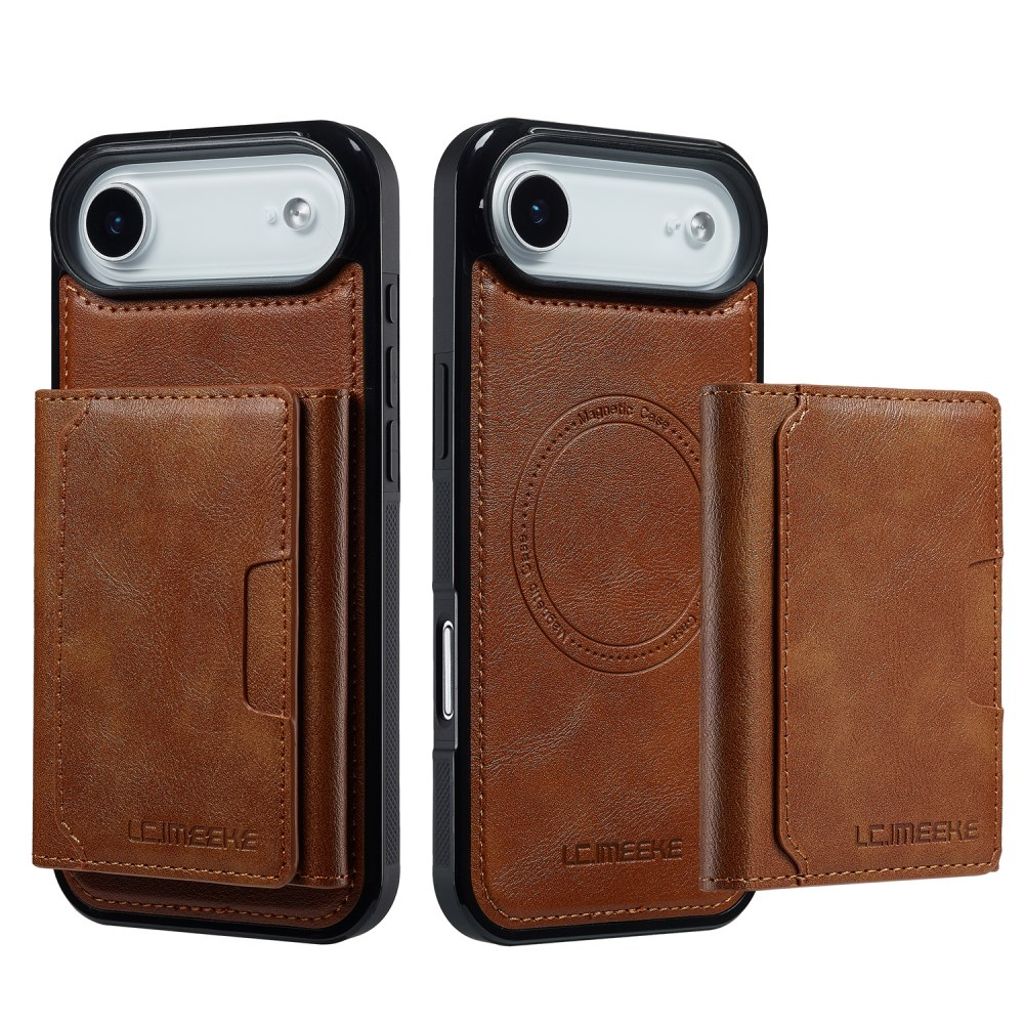 LC.IMEEKE iPhone Air Skal with Wallet - Brown