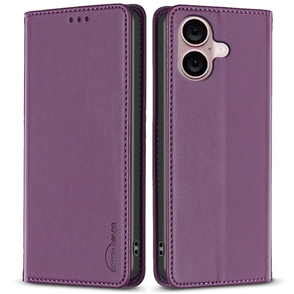 BINFEN COLOR iPhone 16 Plus plånboksfodral Magnetic - Dark lila