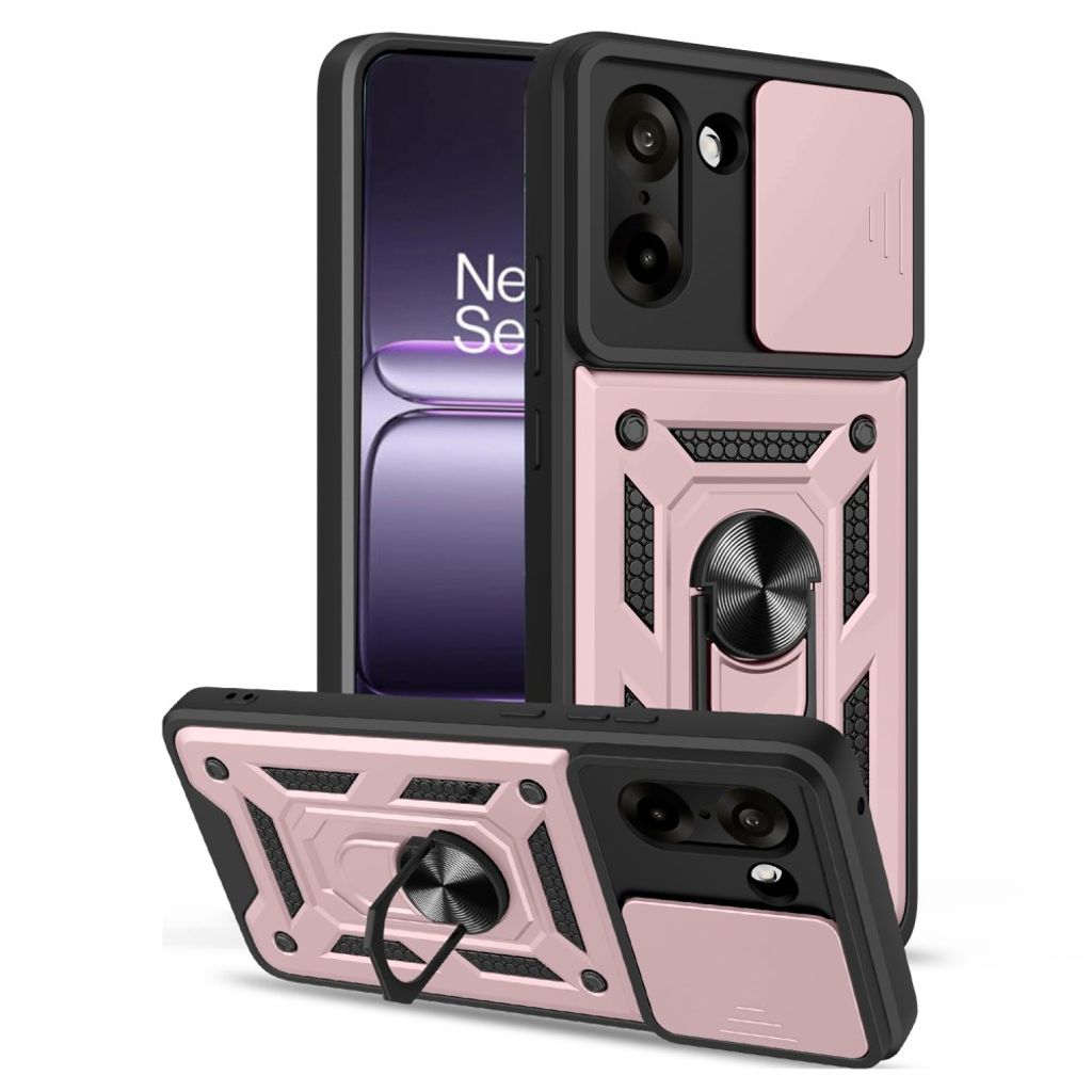 OnePlus Nord CE5 5G skal with stativ – roséguld