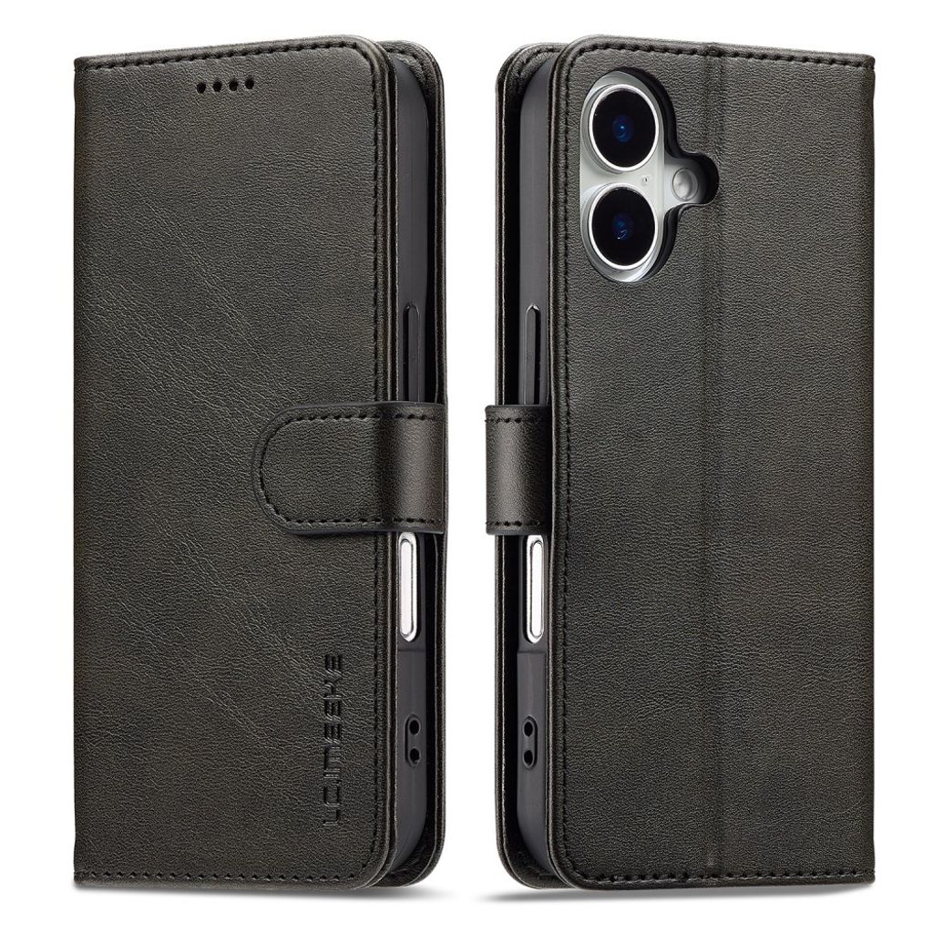 LC.IMEEKE iPhone 17 Wallet Fodral with Stand - Black
