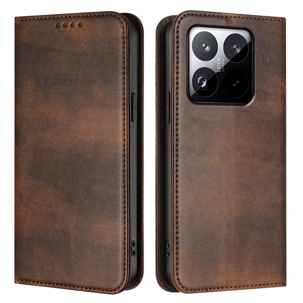 Xiaomi 15T plånboksfodral with RFID Blocking – brun