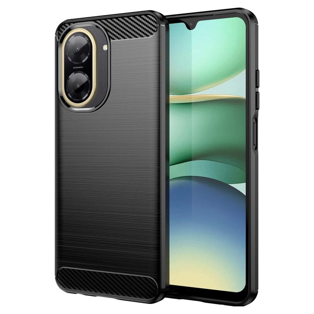 Xiaomi Redmi A5 4G skal with carbon fiber texture – svart