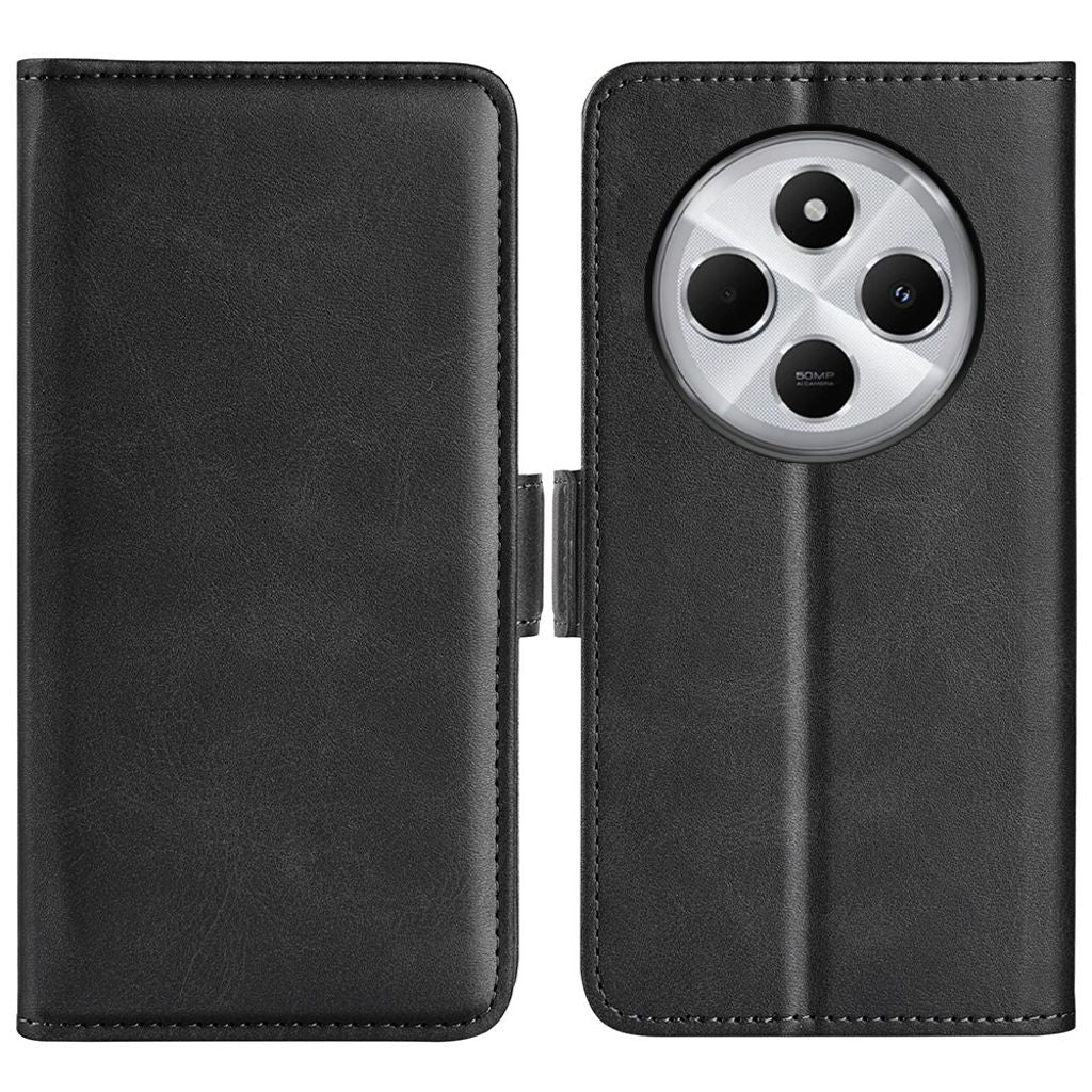 Xiaomi Redmi 14C / 14R / POCO C75 plånboksfodral – svart
