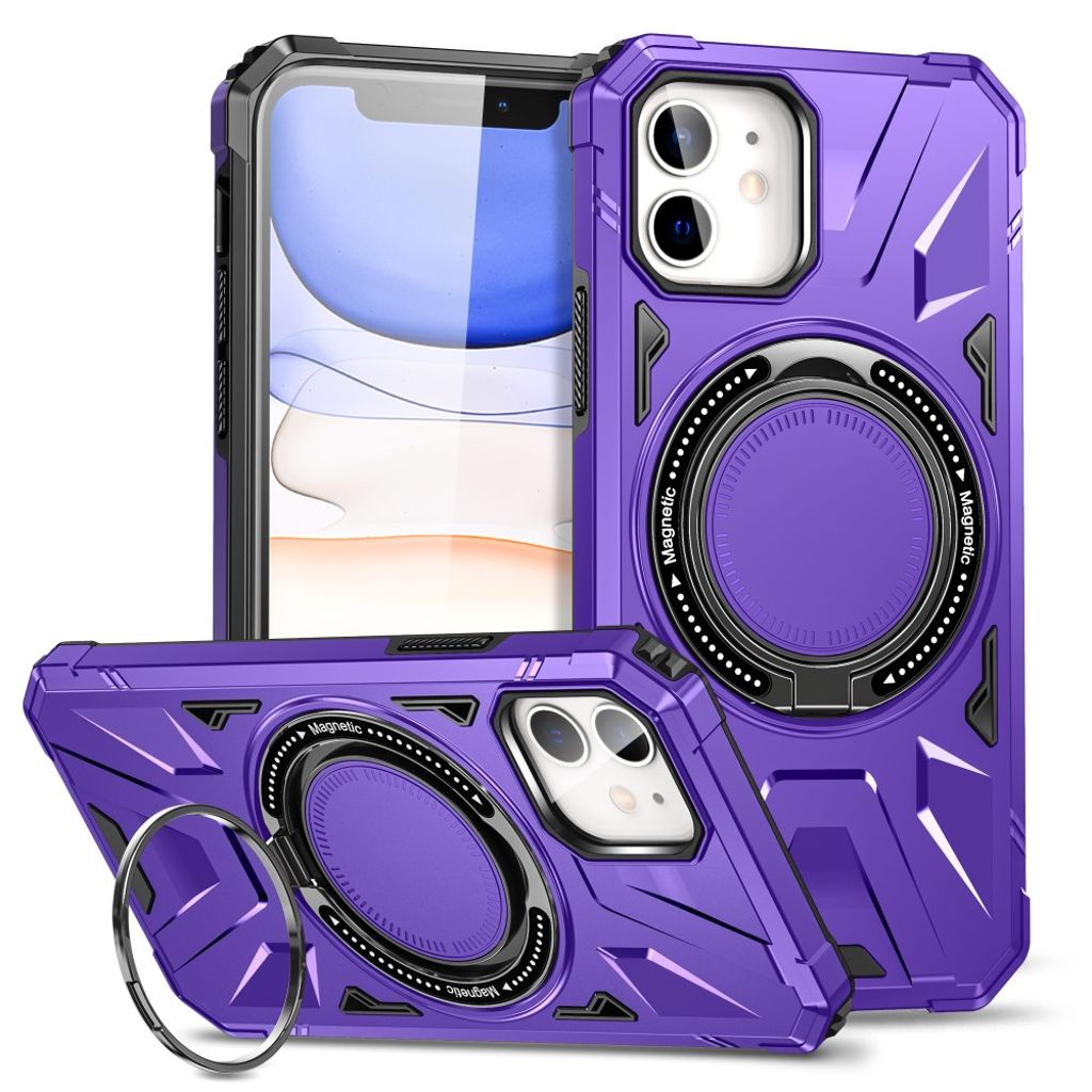 IPhone 11 skal with stativ – lila