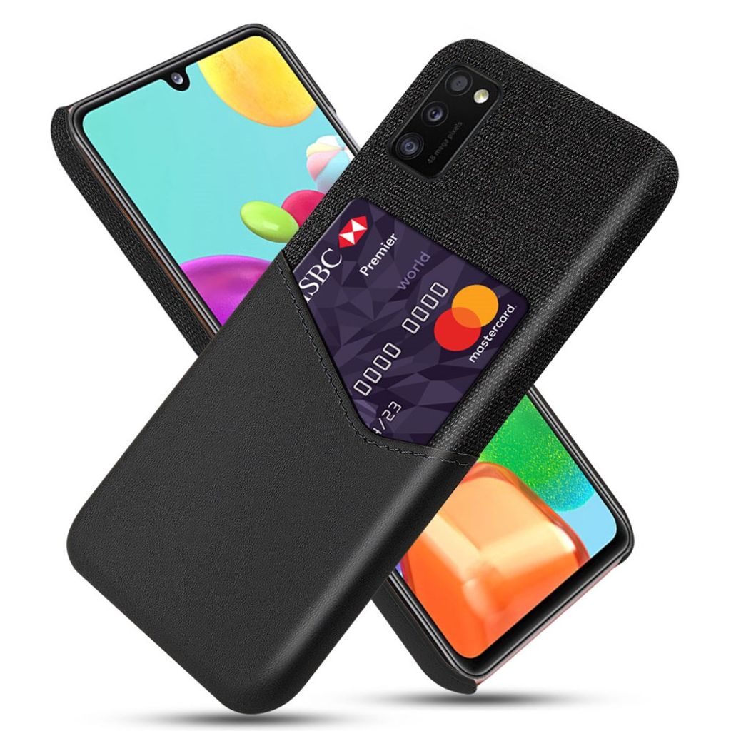 KSQ Samsung Galaxy A41 Case with Card slot - Black