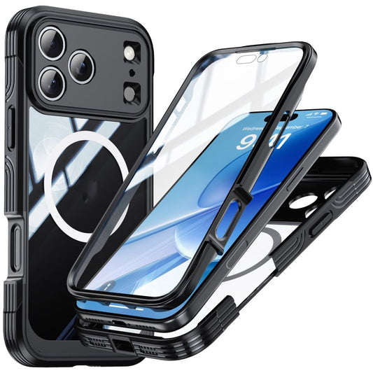 IPhone 17 Pro Max skal + skärmskydd – svart