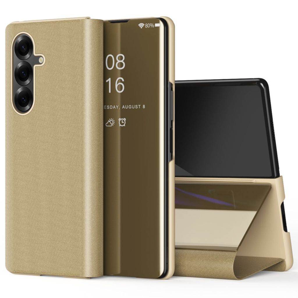Samsung Galaxy Z Fold7 5G fodral with translucent view – guld