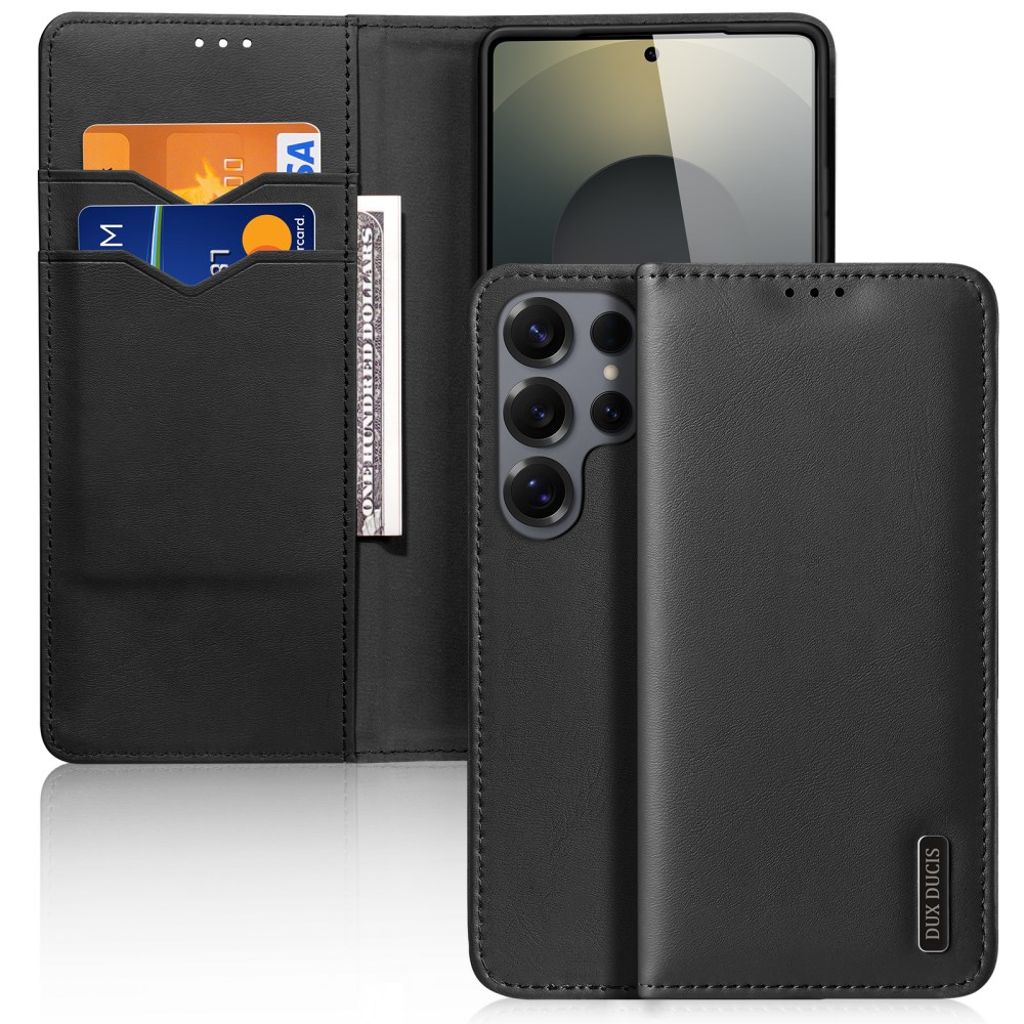 DUX DUCIS Samsung Galaxy S26 Ultra plånboksfodral RFID Blocking stativ – svart