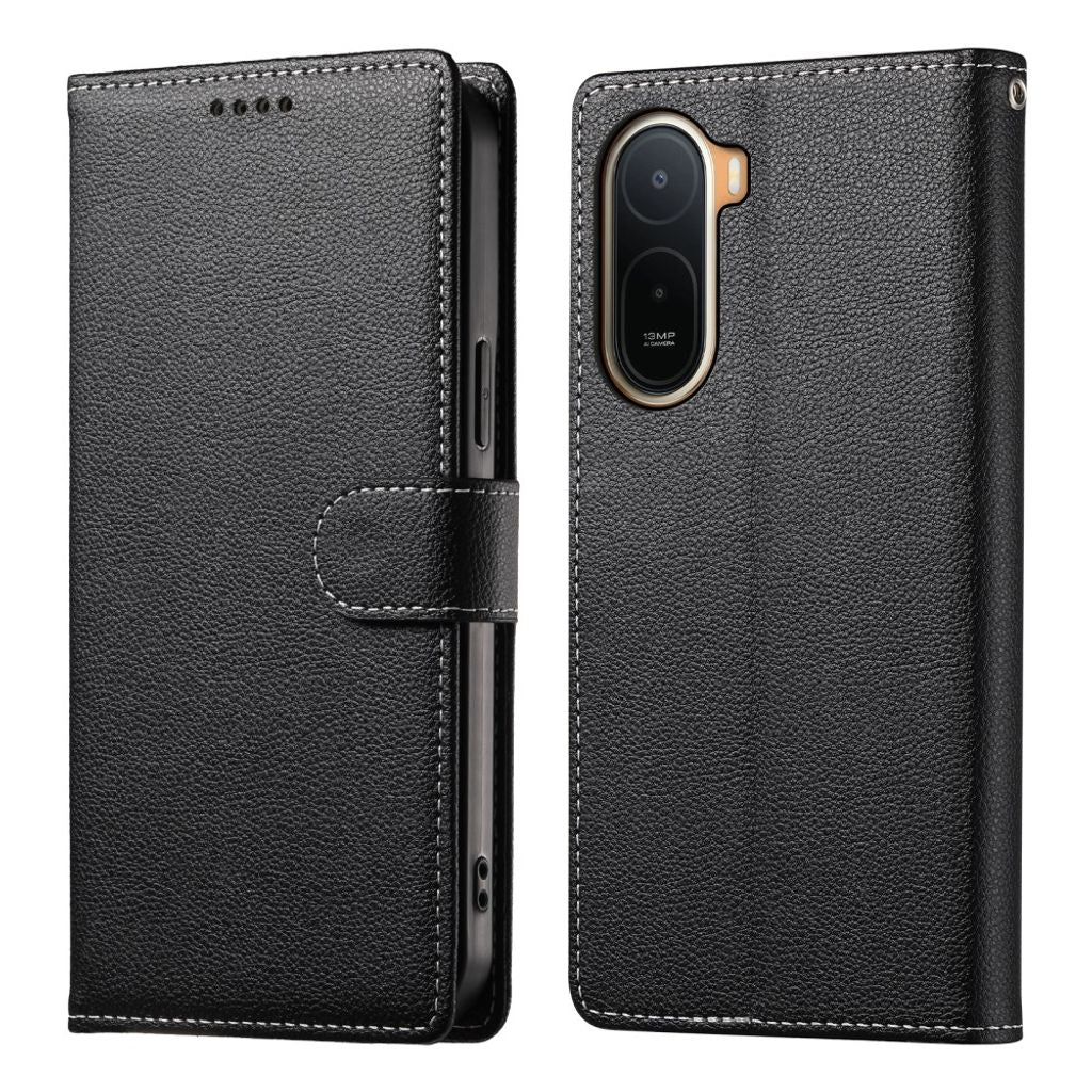 Xiaomi Redmi A7 Pro plånboksfodral with stativ – svart