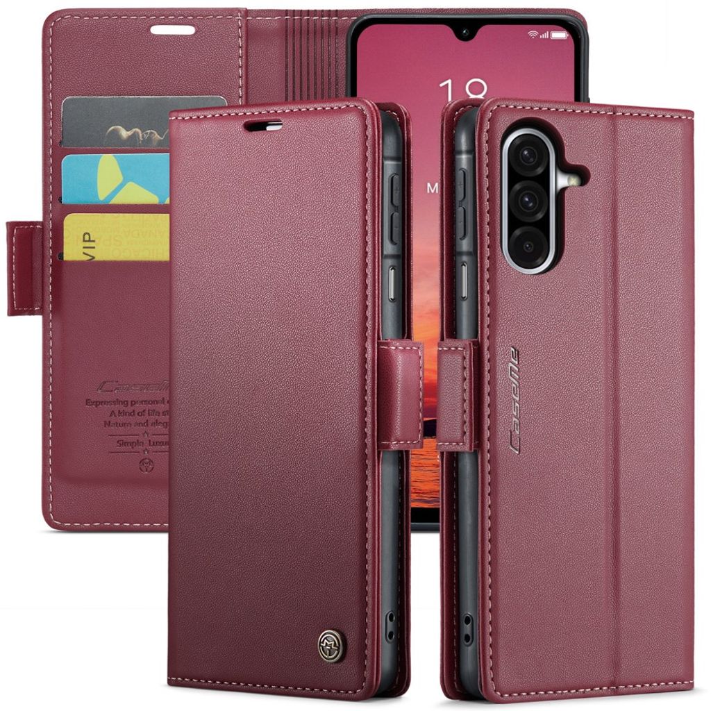 CASEME Samsung Galaxy A26 5G fodral with RFID Blocking – röd