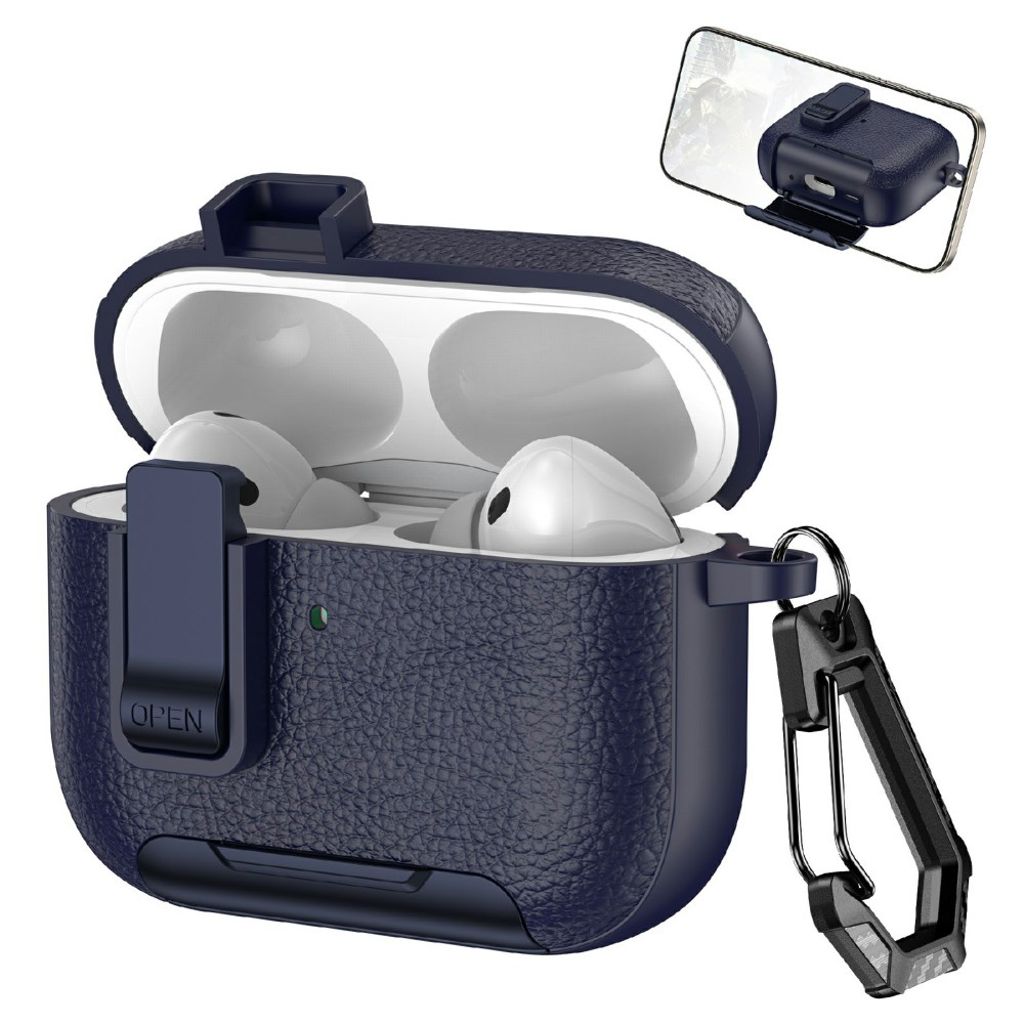 Apple AirPods Pro 3 Case with Stand - Dark Blue