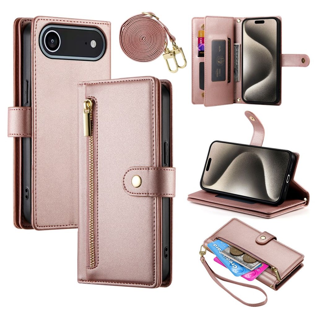 iPhone Air Wallet Fodral with Strap - Pink