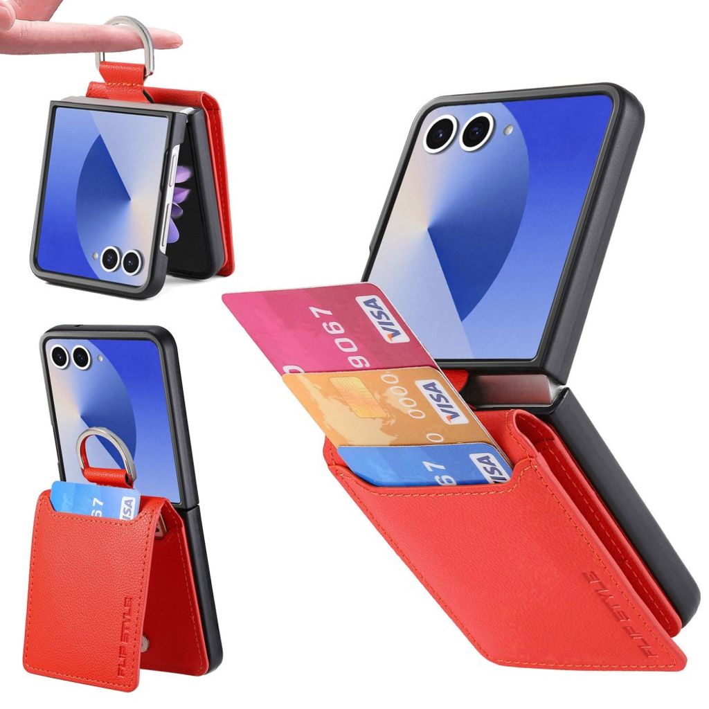 Samsung Galaxy Z Flip7 5G Case with ring holder - Orange
