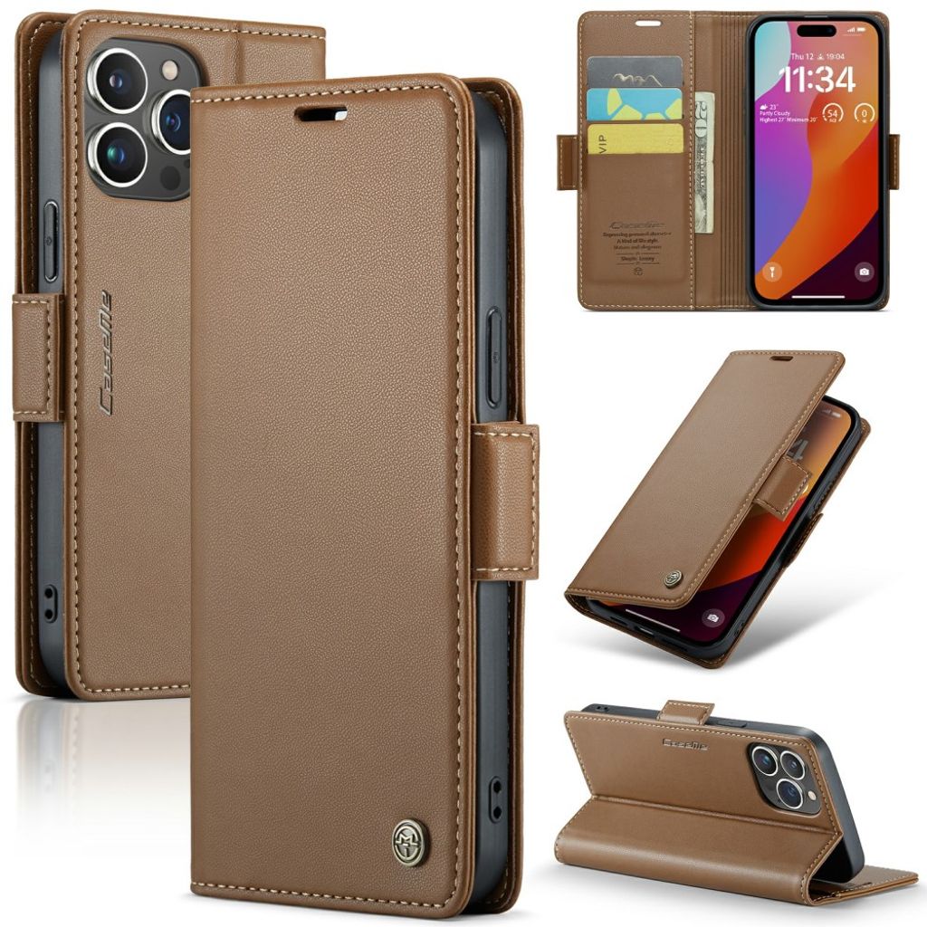 CASEME 023 Series iPhone 16 Pro cover - Brown