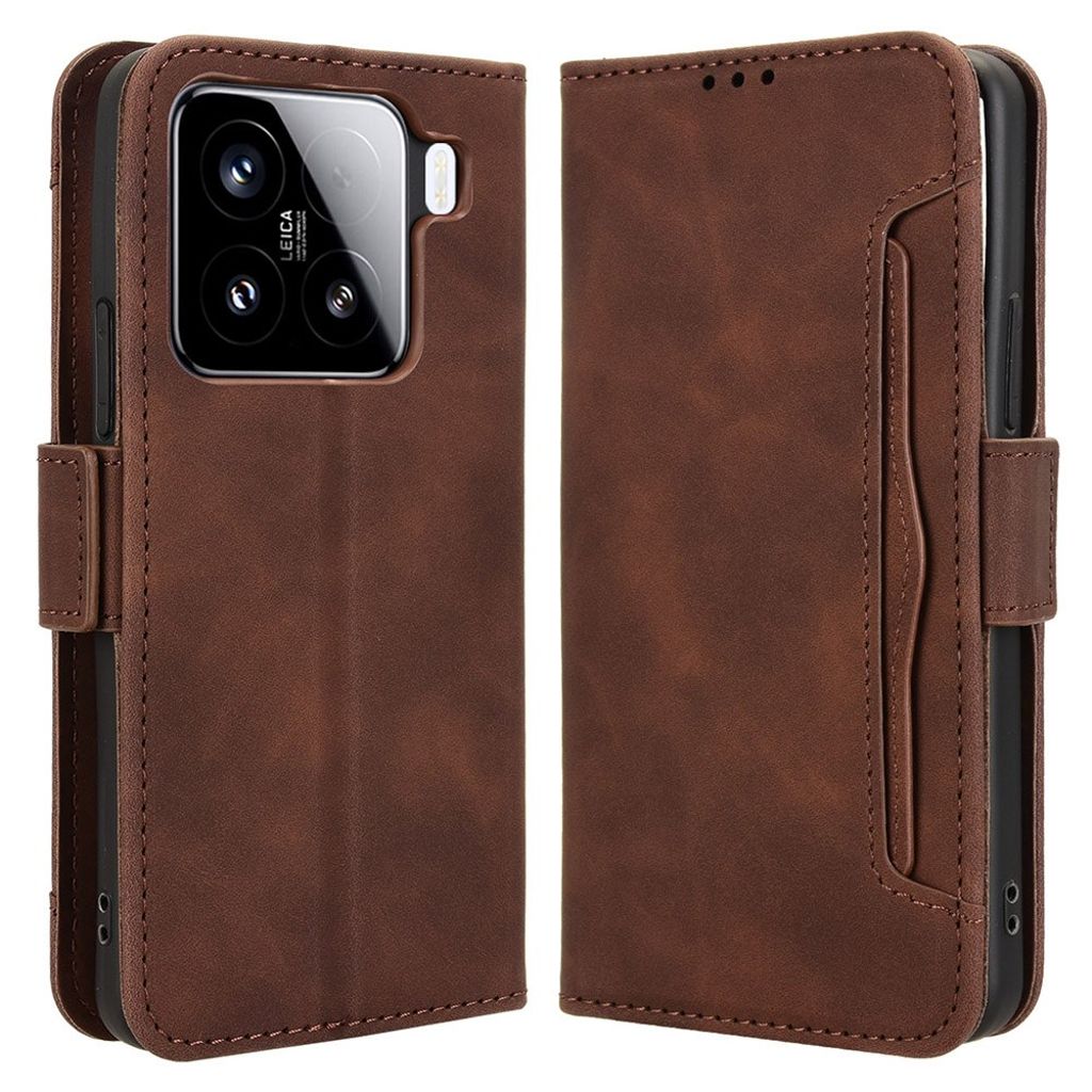 Xiaomi 15 Pro fodral with Wallet – brun