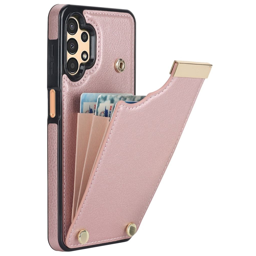 Samsung Galaxy A13 5G Case with Card Holder - Rose Gold