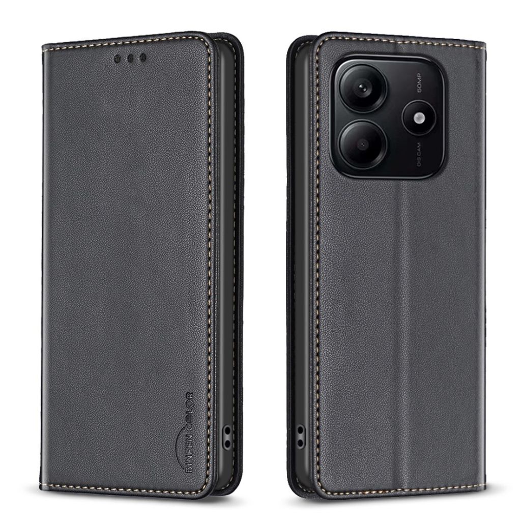 BINFEN COLOR Xiaomi Redmi Note 14 5G Wallet Cover - Black
