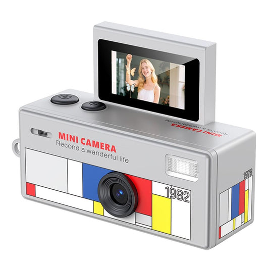 LK-030 Mini Digital Camera 720P HD with Keychain and 0.96" Display – Gray