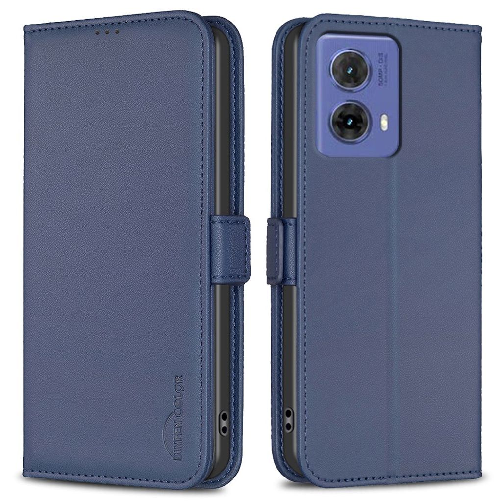 BINFEN COLOR BF31 Motorola Moto G85 5G Wallet fodral – blå