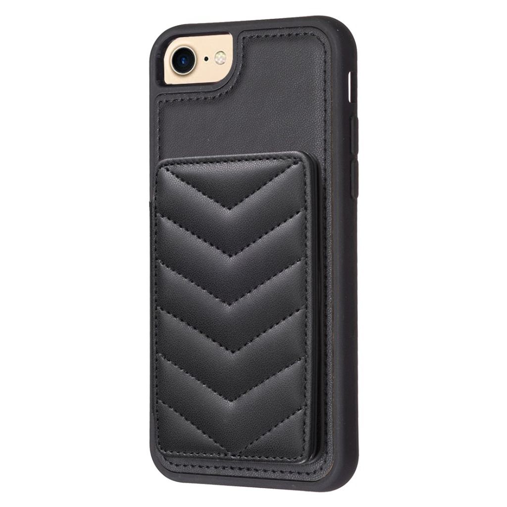 iPhone 6/6s/7/8/SE 2020/2022 Skal with Stand - Black