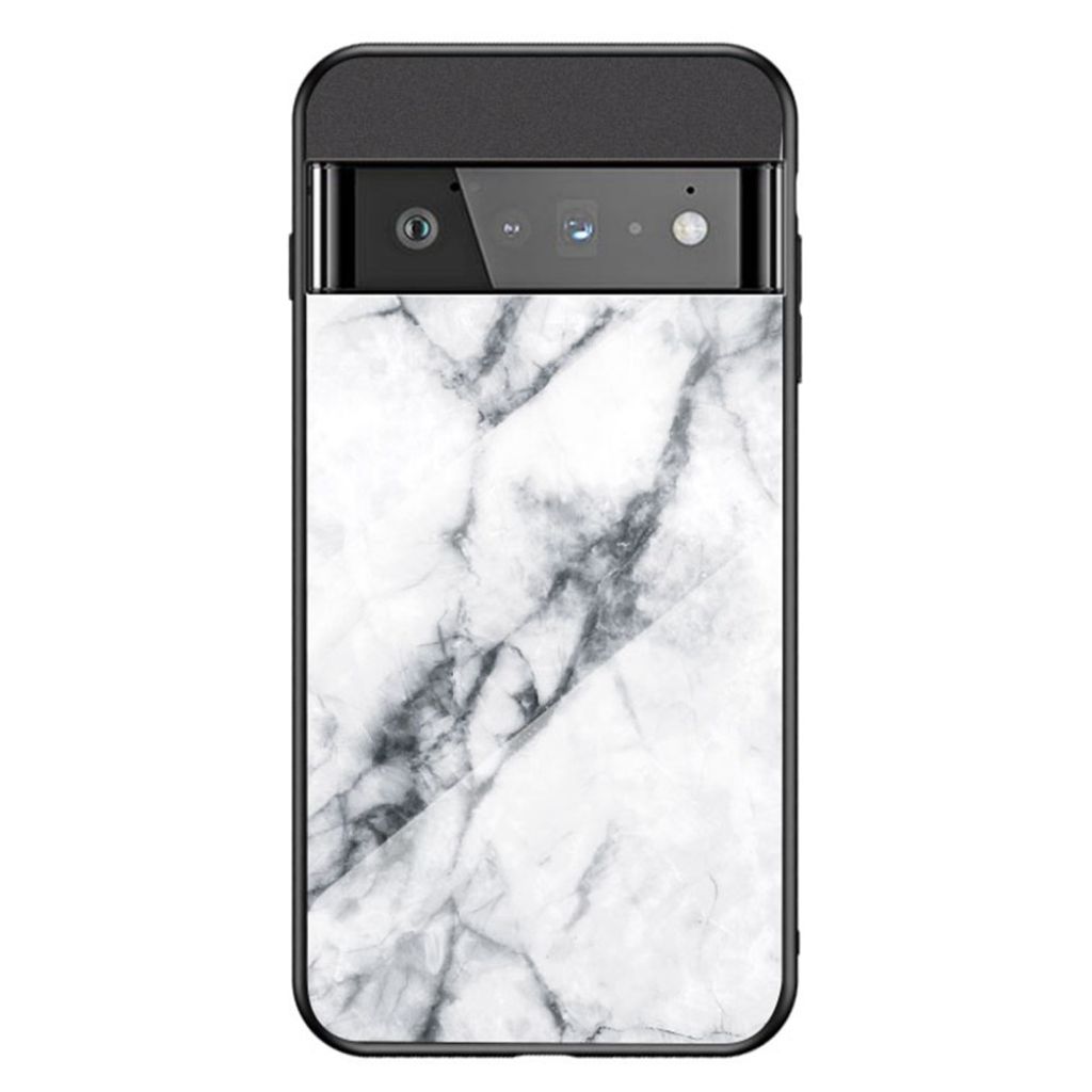 Google Pixel 6 Pro skal with marble pattern – vit