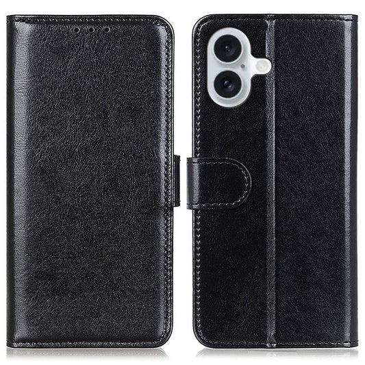 Crazy Horse iPhone 16 Cover - Black