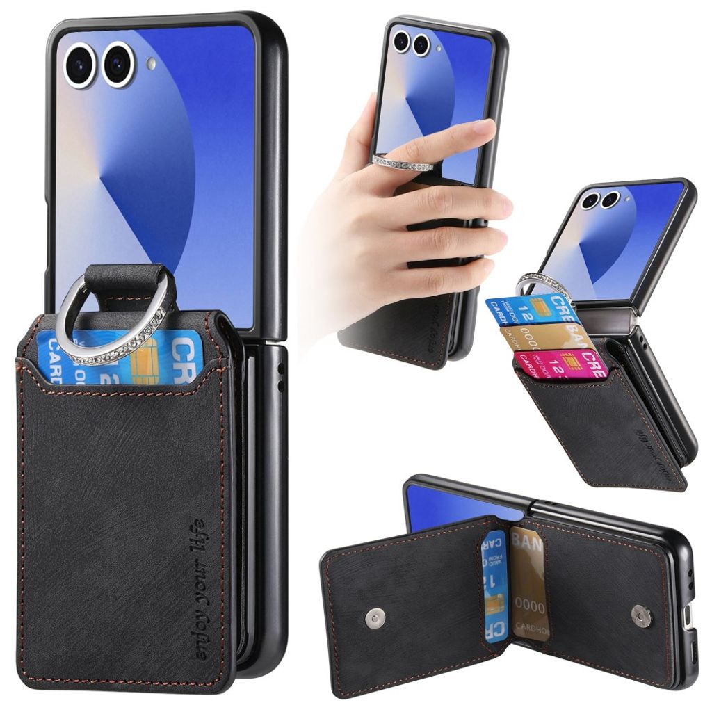 Samsung Galaxy Z Flip7 5G skal with Ring holder – svart