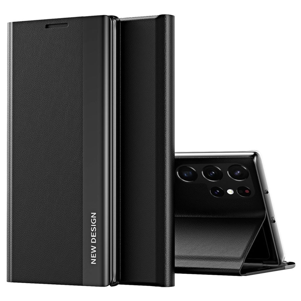 Samsung Galaxy S24 Ultra smartphone fodral with stativ – svart