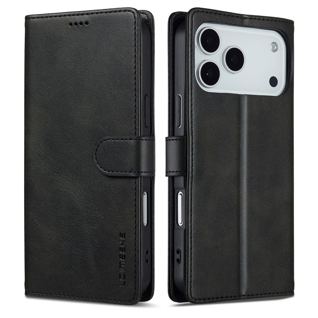 LC.IMEEKE iPhone 17 Pro Max Wallet Fodral with Stand - Black