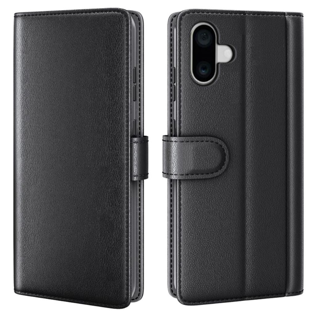 iPhone 16 Case in genuine leather - Black