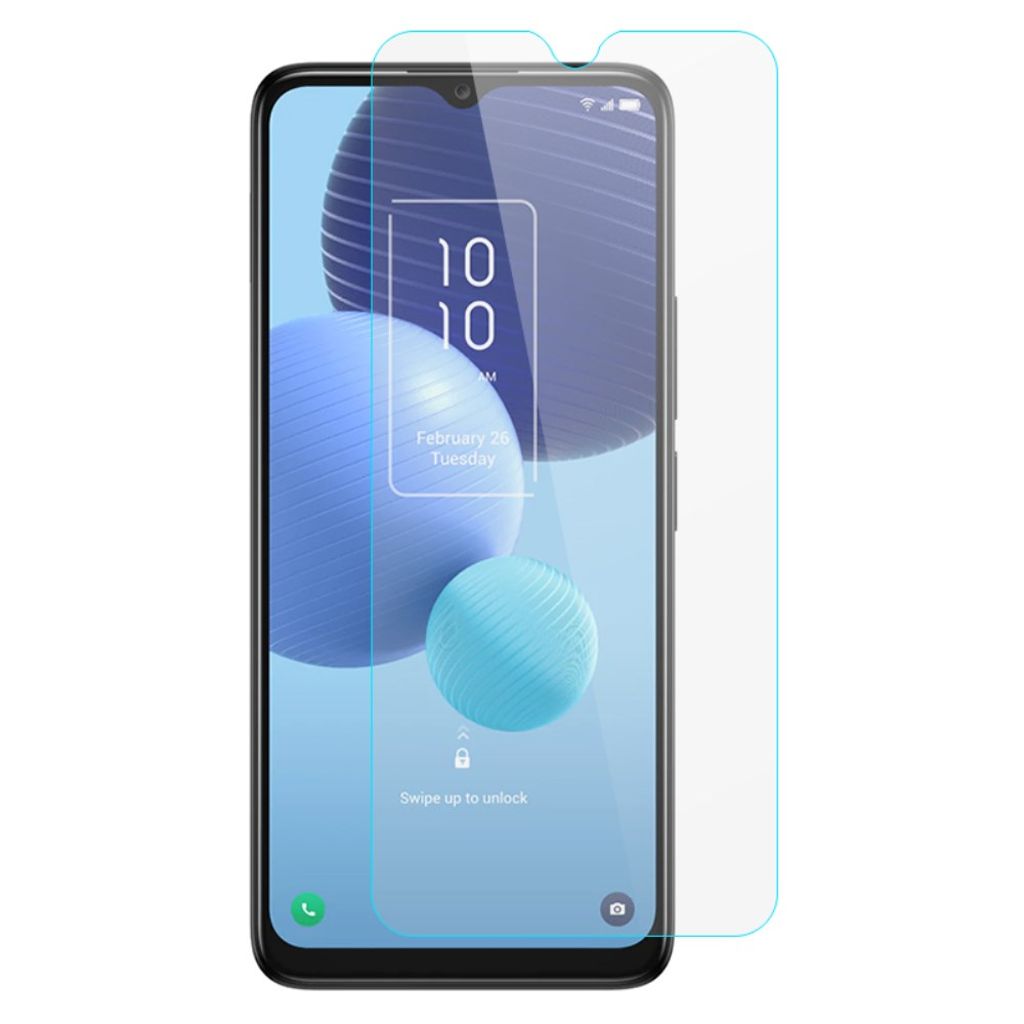 Till TCL 406 transparent 0.3mm skärmskydd