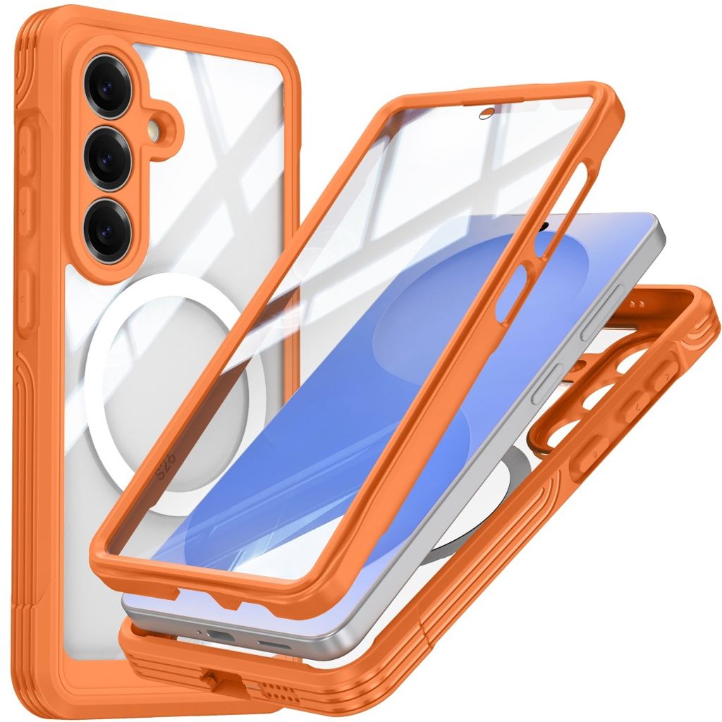 Samsung Galaxy S26 Plus MagSafe skal built-in skärmskydd – orange