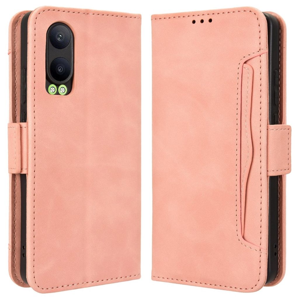 OnePlus Nord CE4 Lite 5G / Oppo K12x 5G plånboksfodral with extra card holder – rosa
