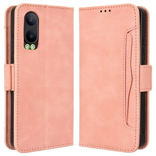 OnePlus Nord CE4 Lite 5G / Oppo K12x 5G plånboksfodral with extra card holder – rosa
