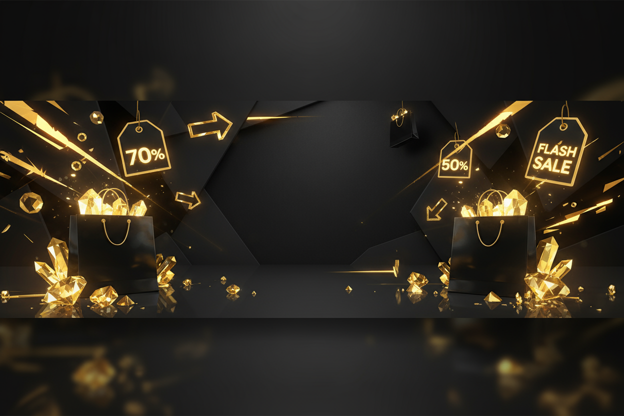 skapa en bild som förbereder för black friday