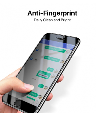 Skärmskydd Privacy iPhone 7/8/SE 2020 - 3D Härdat Glas Svart (miljö)
