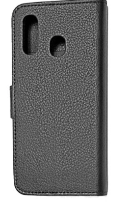Samsung Galaxy A40 Plånboksfodral med Stativ - Svart