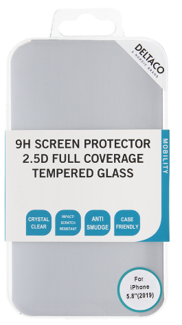 Skärmskydd för iPhone X/Xs/11 Pro, 3D böjd full täckning, härdat glas