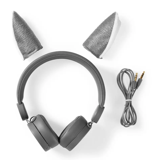 Nedis On-Ear Wired Headphones with Magnetic Ears - Willy Wolf