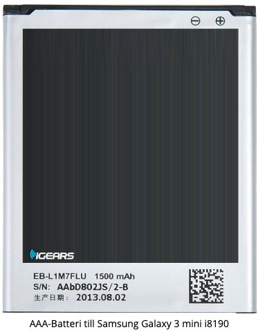 AAA-Batteri till Samsung Galaxy 3 mini i8190