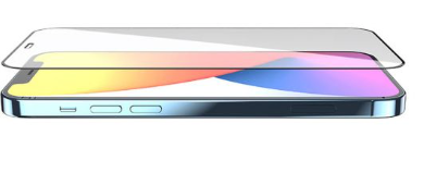 iPhone 12 Pro Max 3D Tempered Glass Screen Protector Black (Bulk)